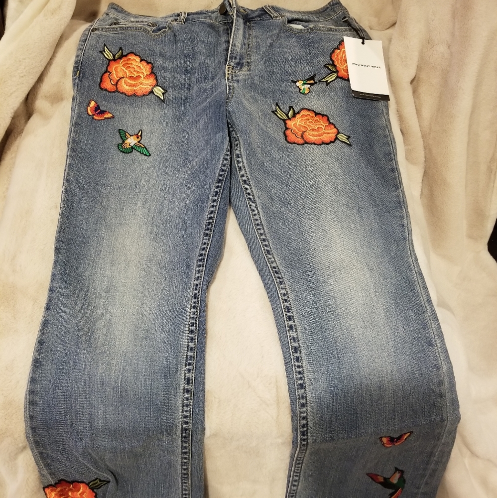 Who What Wear Crop Jeans Size 8